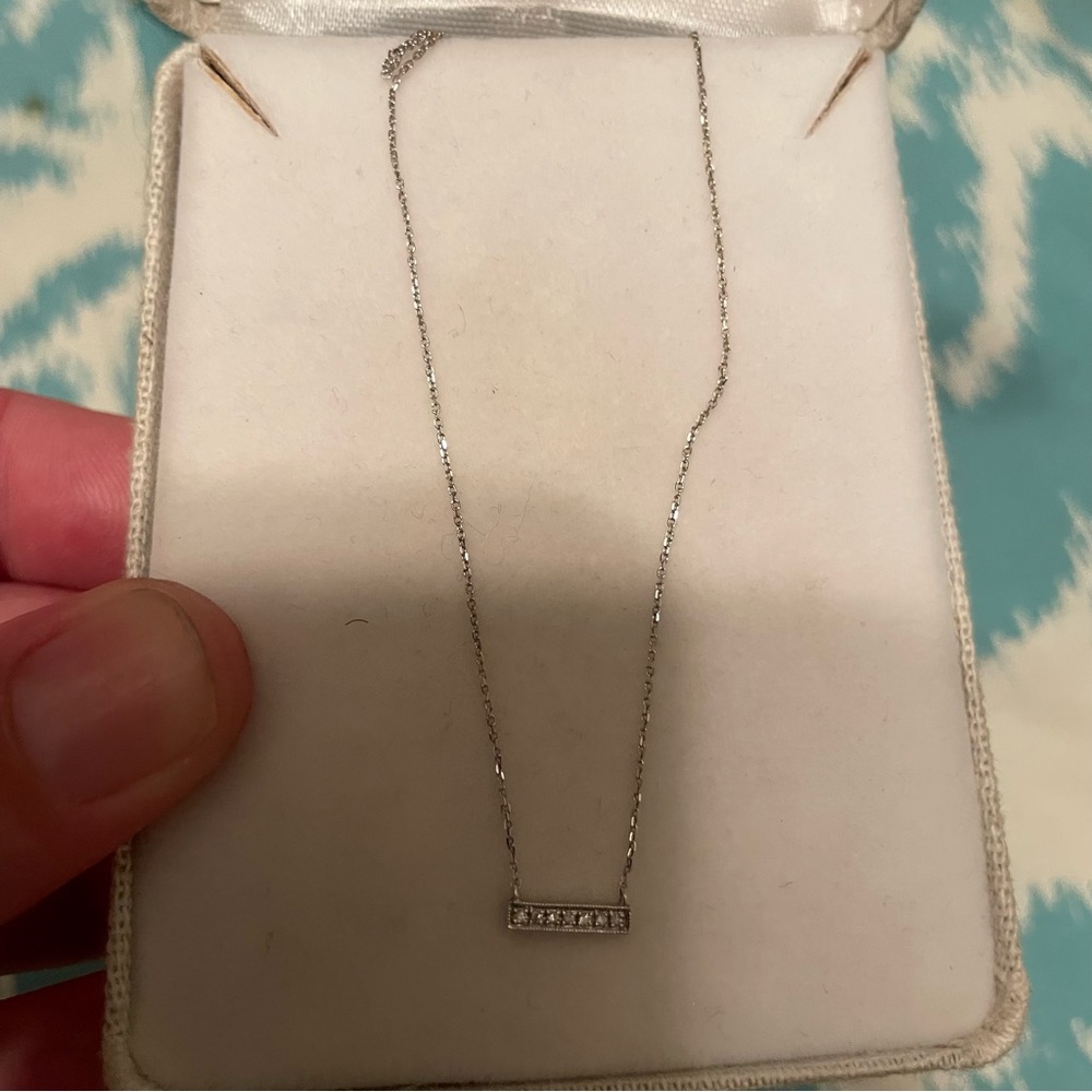 14k White Gold Diamond Dana Rebecca Sylvie Necklace
